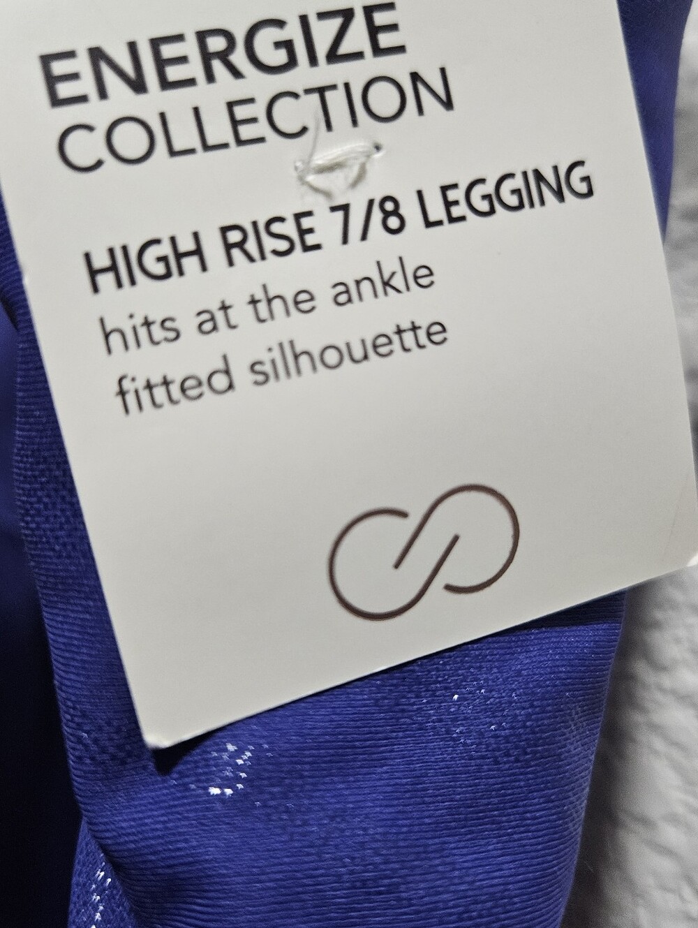 Calia Energy Collection High Rise Legging - Foil Navy- Size 1X - Picture 5 of 9